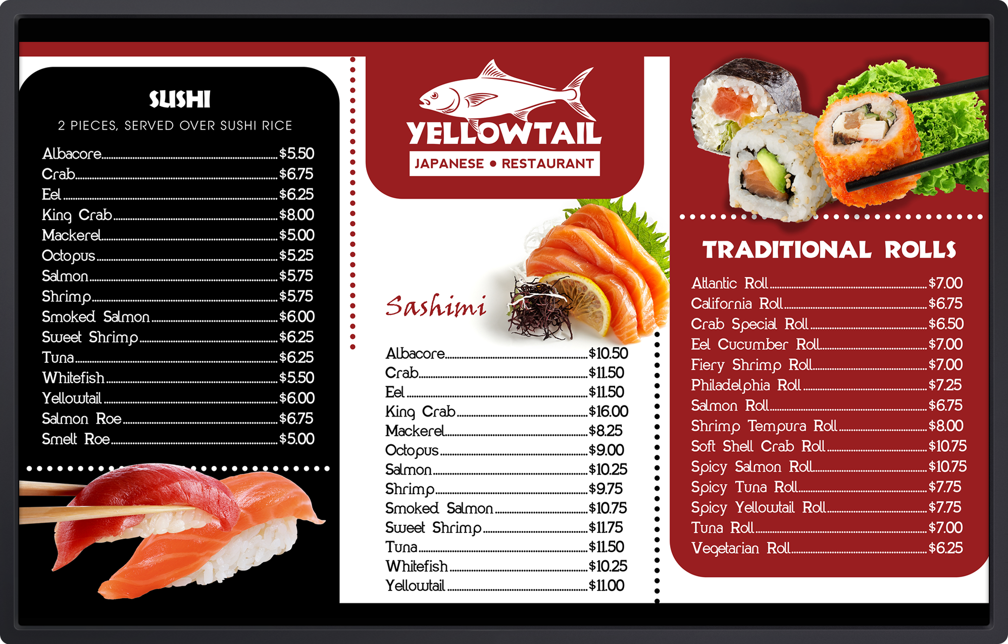 Digital Menu Board Software